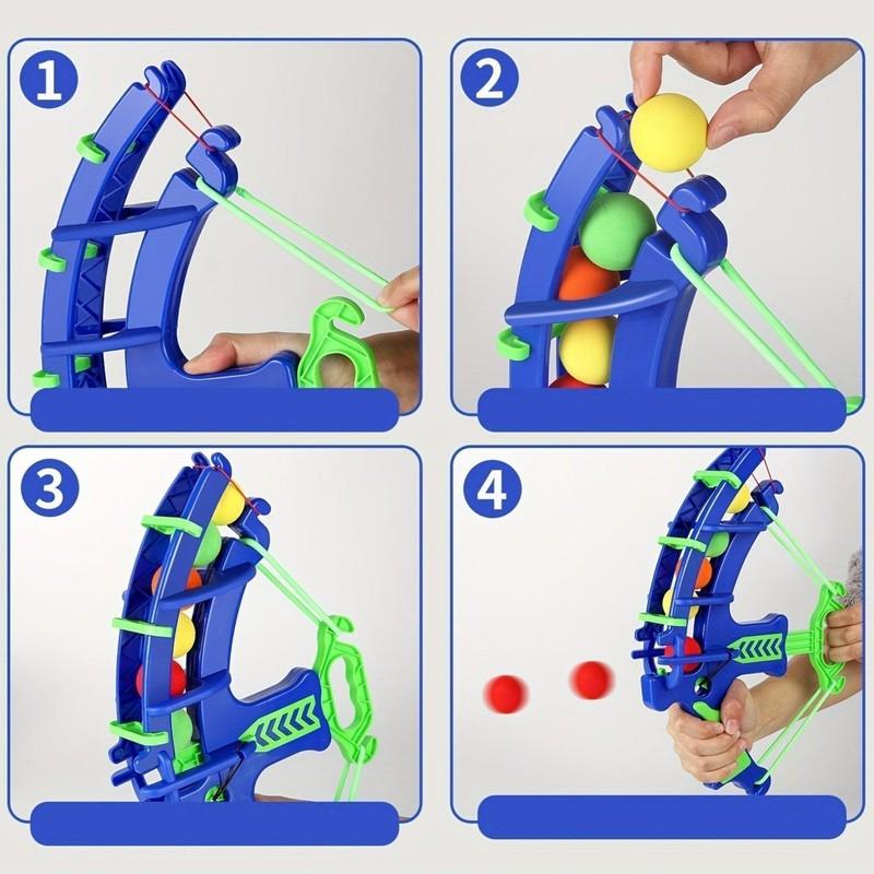 צעצוע קליעה למטרה חץ וקשת עם כדורי ספוג רכים | ג'סטה שופ | Jesta Shop