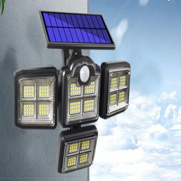 פרוז'קטור LED סולארי 4 ראשים עם חיישן תנועה | ג'סטה שופ | Jesta Shop