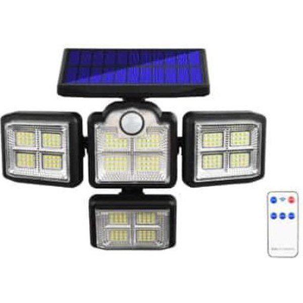 פרוז'קטור LED סולארי 4 ראשים עם חיישן תנועה | ג'סטה שופ | Jesta Shop