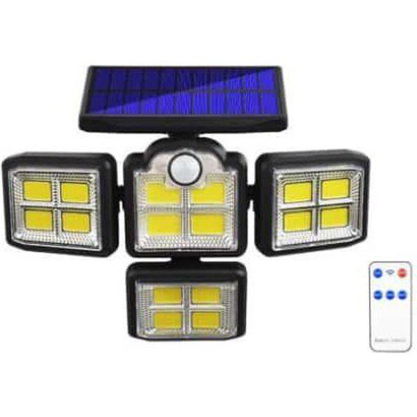 פרוז'קטור LED סולארי 4 ראשים עם חיישן תנועה | ג'סטה שופ | Jesta Shop