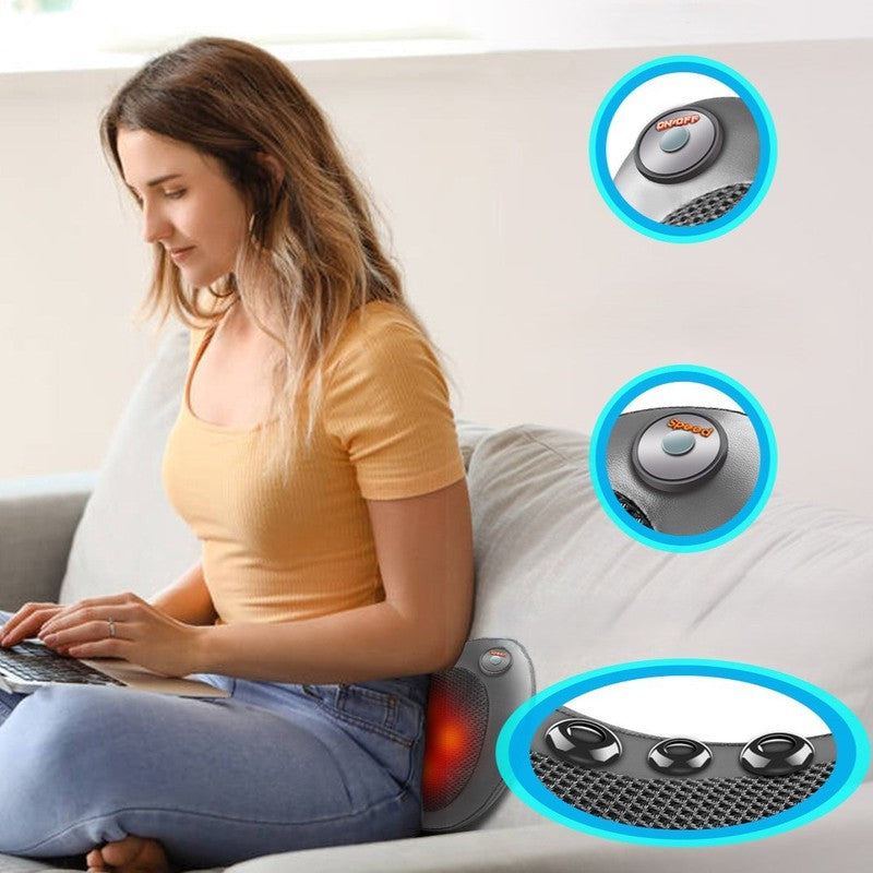 כרית חימום משולבת מכשיר עיסוי חשמלי לגב והצוואר | ג'סטה שופ | Jesta Shop