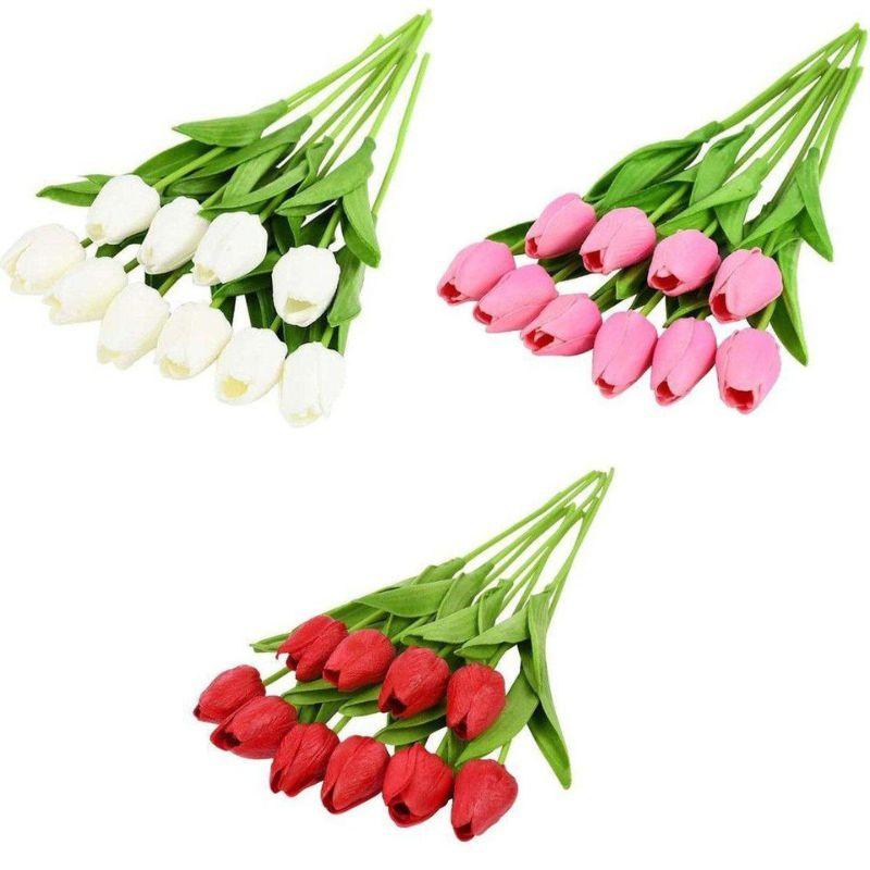 זר פרחי טוליפ מלאכותיים במגוון צבעים | ג'סטה שופ | Jesta Shop