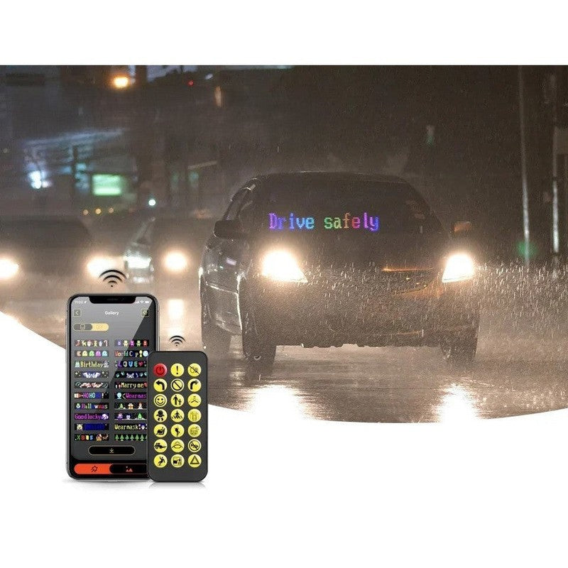 לוח לד גמיש חכם עם חיבור בלוטוס לרכב | ג'סטה שופ | Jesta Shop