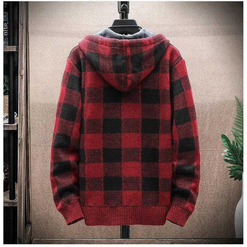 ג'קט צמר לגבר בעיצוב משבצות | ג'סטה שופ | Jesta Shop