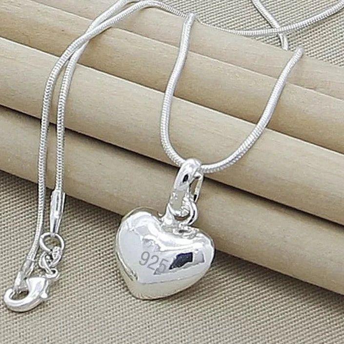 שרשרת כסף 925 בעיצוב לב | ג'סטה שופ | Jesta Shop