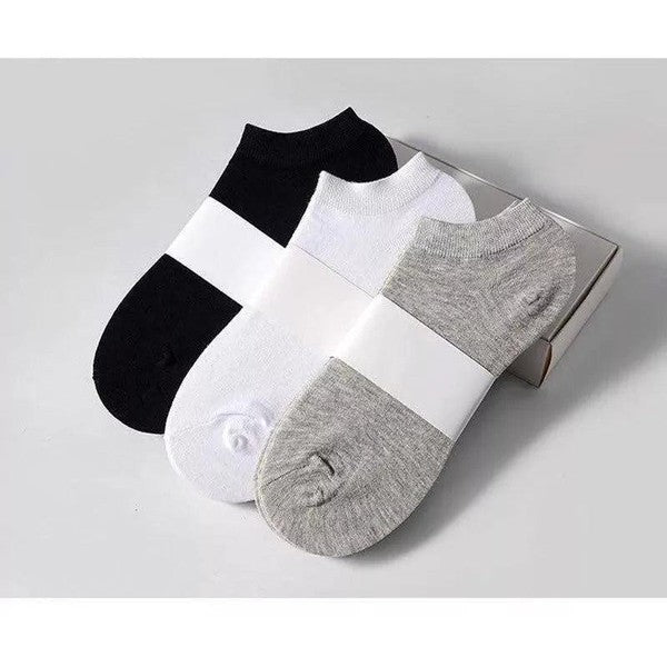 5 זוגות גרבי ספורט נושמות בגובה קרסול בצבע אחיד | ג'סטה שופ | Jesta Shop