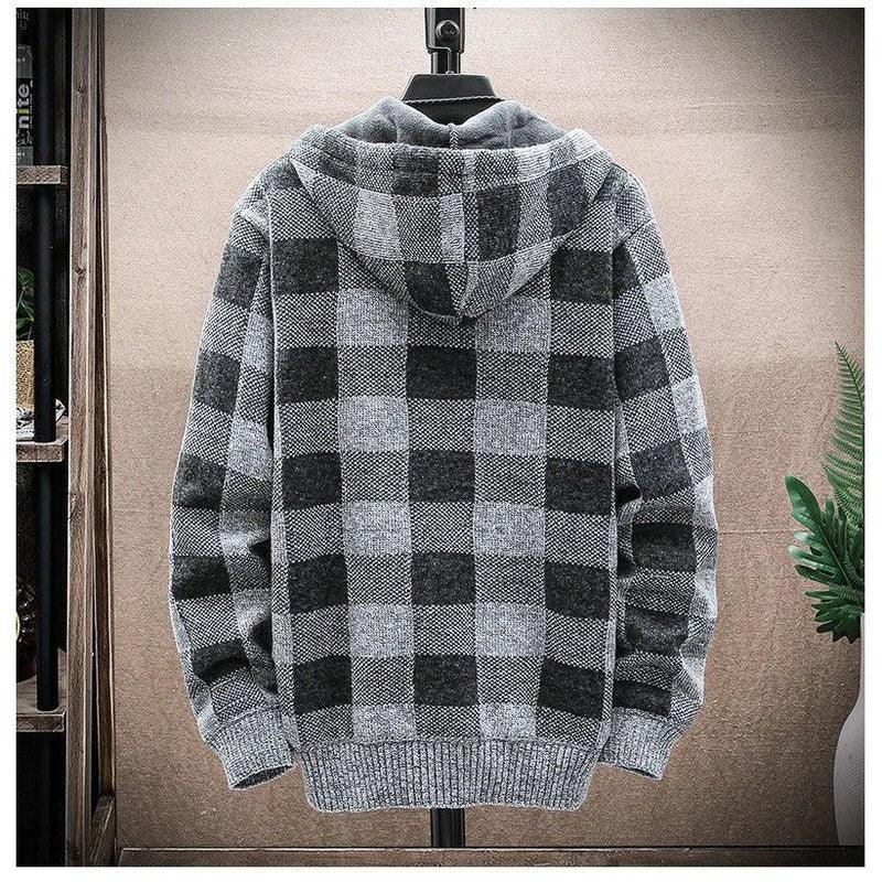 ג'קט צמר לגבר בעיצוב משבצות | ג'סטה שופ | Jesta Shop