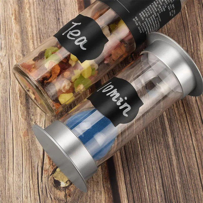 חבילת 100 מדבקות תיוג לצנצנות עם עט | ג'סטה שופ | Jesta Shop