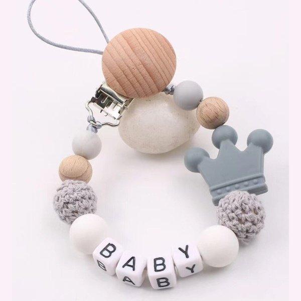 שרשרת מעוצבת מחוברת לקליפס למוצץ | ג'סטה שופ | Jesta Shop