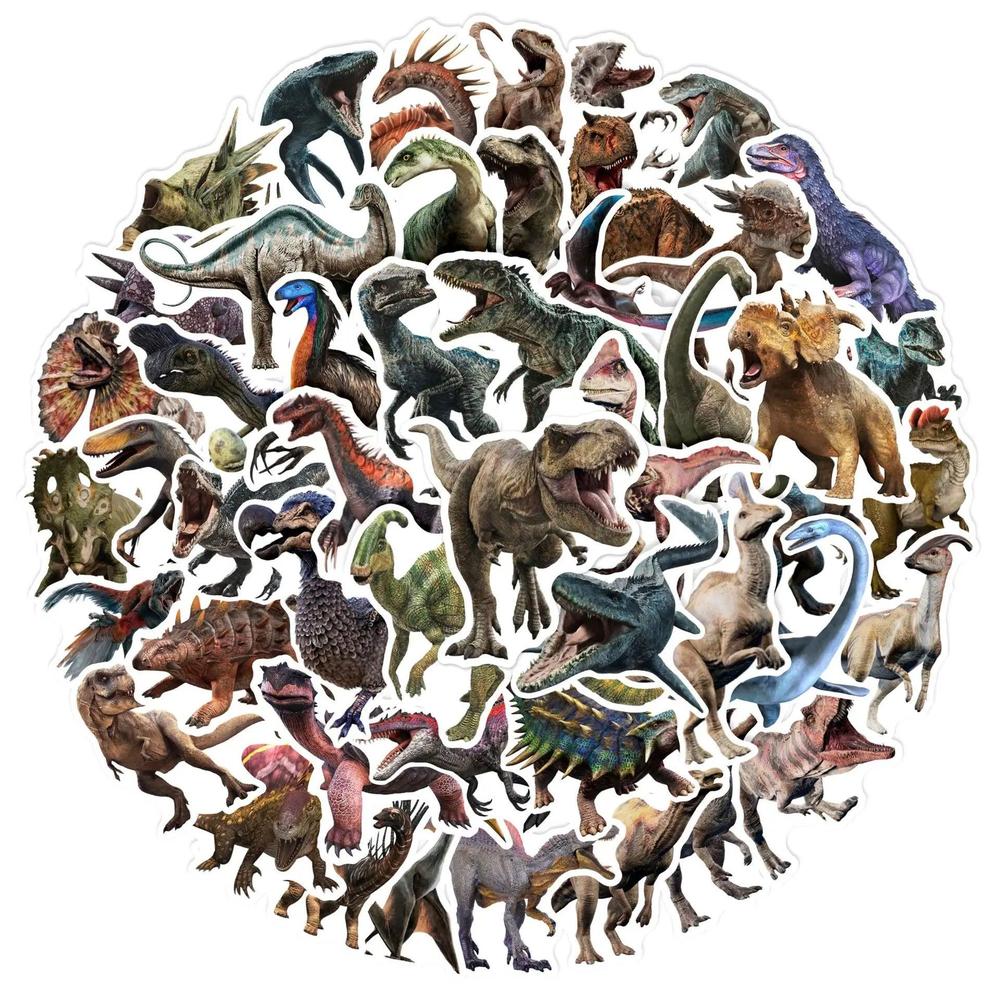 חבילת 50 מדבקות דינוזאורים לילדים | ג'סטה שופ | Jesta Shop