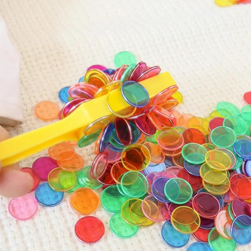 צעצוע מונטסורי שרביט מגנטי לאיסוף שבבים צבעוניים | ג'סטה שופ | Jesta Shop