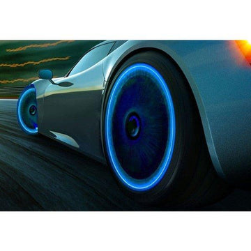 חבילת 4 תוספי ניאון זוהרים בחושך לגלגל של כלי רכב | ג'סטה שופ | Jesta Shop