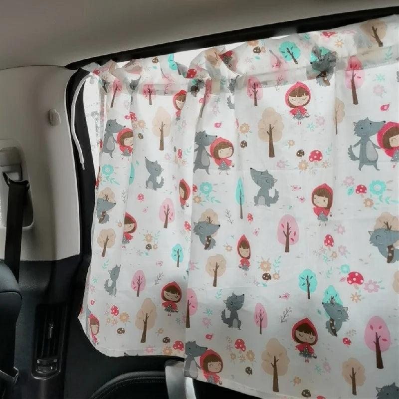 זוג וילונות אוניברסליים לחלון רכב להגנה מהשמש | ג'סטה שופ | Jesta Shop