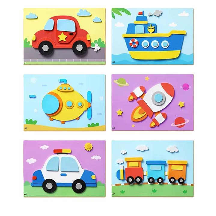 חבילת 6 פאזלים תלת מימדיים חינוכיים לילדים | ג'סטה שופ | Jesta Shop