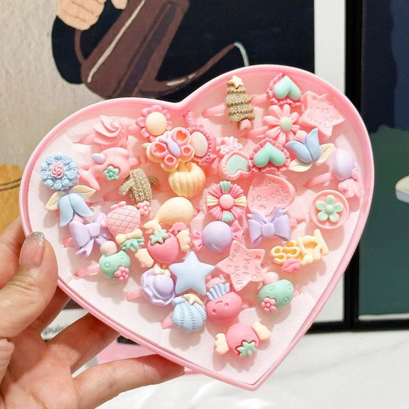 סט 36 טבעות פלסטיק צבעוניות לילדות | ג'סטה שופ | Jesta Shop