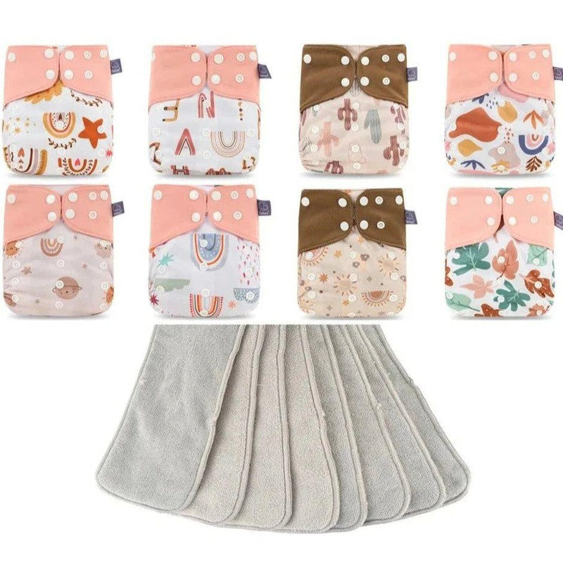 חבילת 8 חיתולים רב פעמיים לתינוק | ג'סטה שופ | Jesta Shop