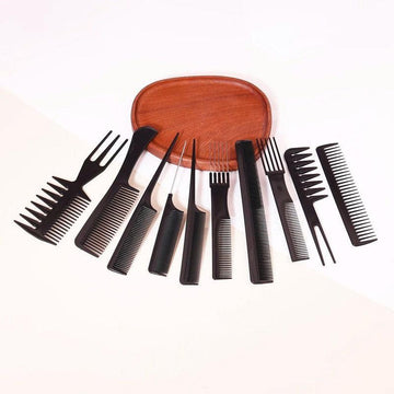 סט 10 מסרקים אנטי סטטיים לעיצוב שיער | ג'סטה שופ | Jesta Shop