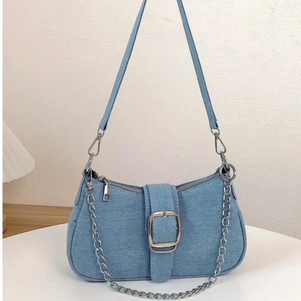 תיק כתף לנשים בעיצוב ג'ינס | ג'סטה שופ | Jesta Shop