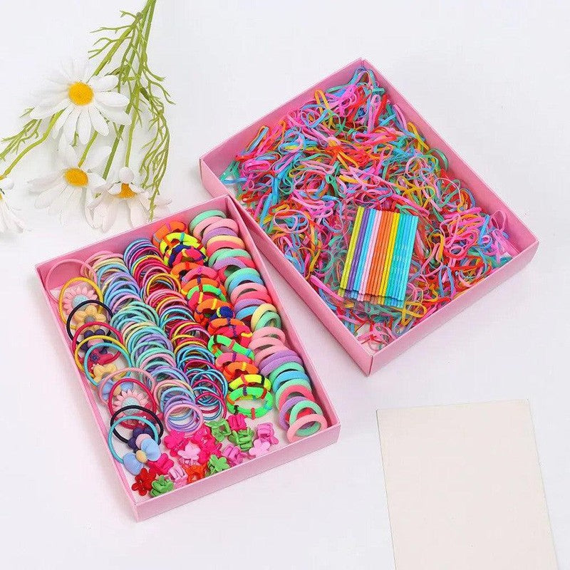 חבילת 1100 גומיות צבעוניות לשיער | ג'סטה שופ | Jesta Shop