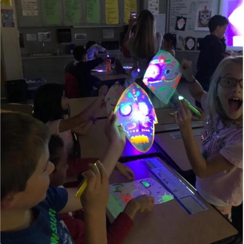 חבילת 12 עטי דיו בלתי נראה זוהר באור UV | ג'סטה שופ | Jesta Shop