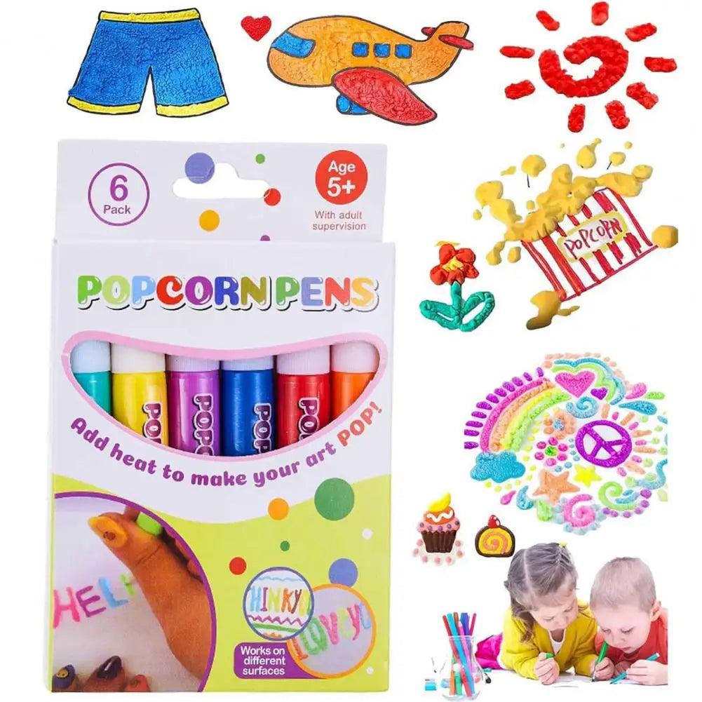 סט 6 צבעי בועות תלת מימדיים