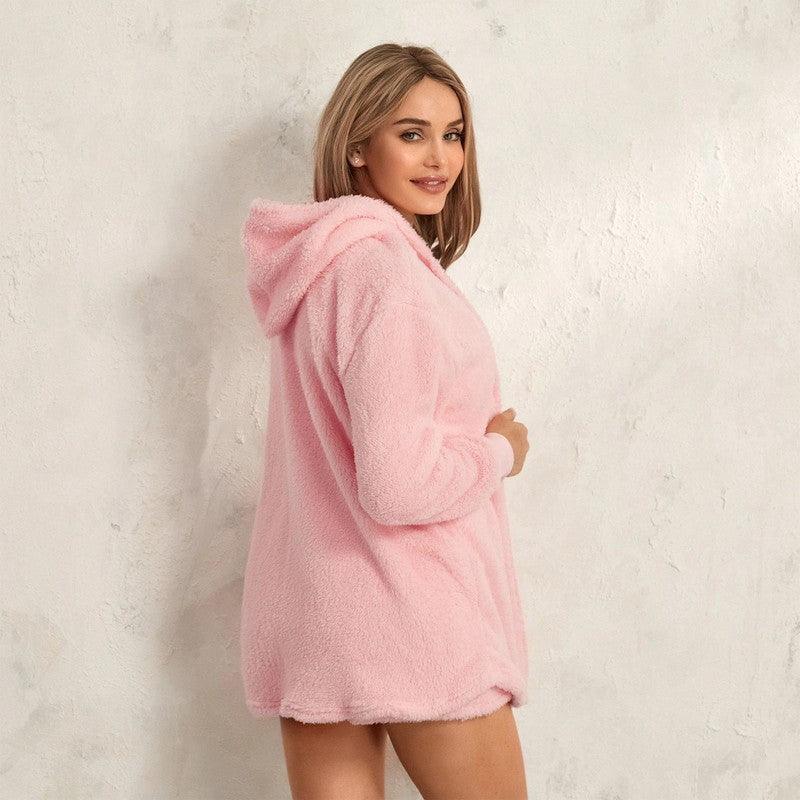 סט פיג'מת קטיפה רכה לנשים 3 חלקים | ג'סטה שופ | Jesta Shop