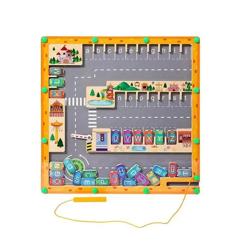 לוח מגנטי לימודי לילדים משחק התאמת חניות | ג'סטה שופ | Jesta Shop