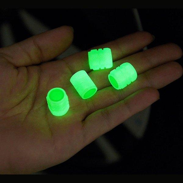 חבילת 4 תוספי ניאון זוהרים בחושך לגלגל של כלי רכב | ג'סטה שופ | Jesta Shop