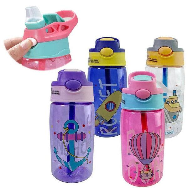 בקבוק מים לילדים בעיצובים מצוירים עם קשית | ג'סטה שופ | JestaShop