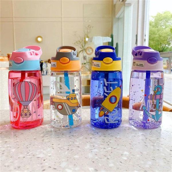 בקבוק מים לילדים בעיצובים מצוירים עם קשית | ג'סטה שופ | JestaShop