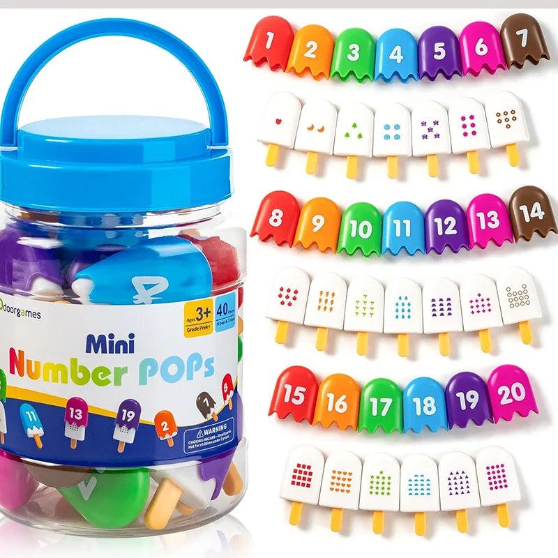 צעצוע מונטסורי לילדים התאמת מספרים לתרגול | ג'סטה שופ | Jesta Shop