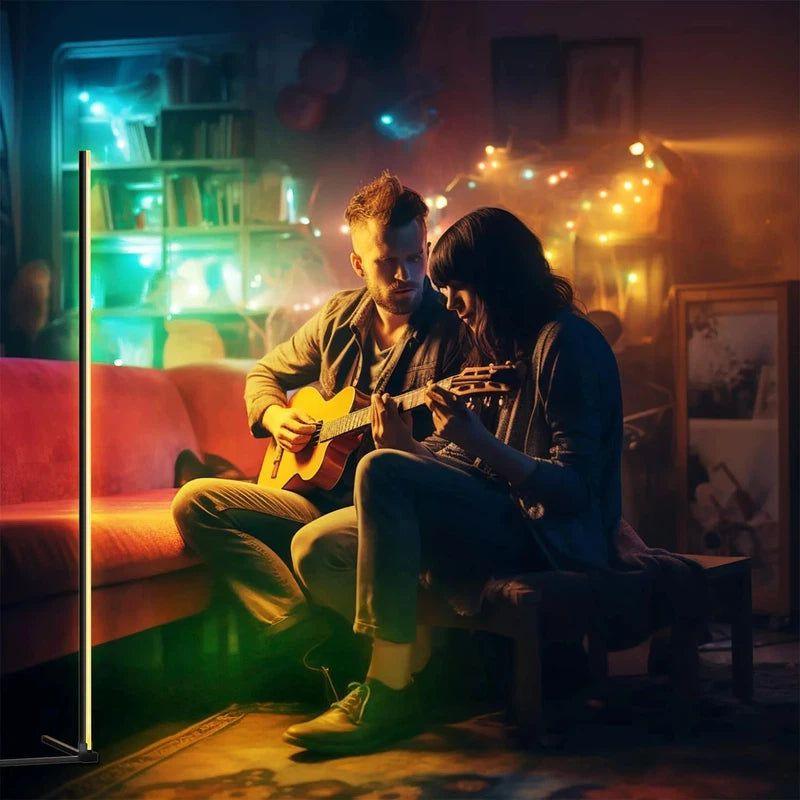 מנורת רצפה עומדת פינתית צבעונית | ג'סטה שופ | Jesta Shop