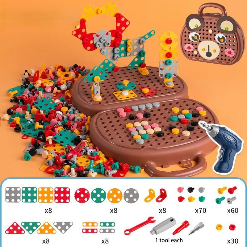 ערכת משחק פאזל ארגז כלים עם מברגה לילדים | ג'סטה שופ | Jesta Shop