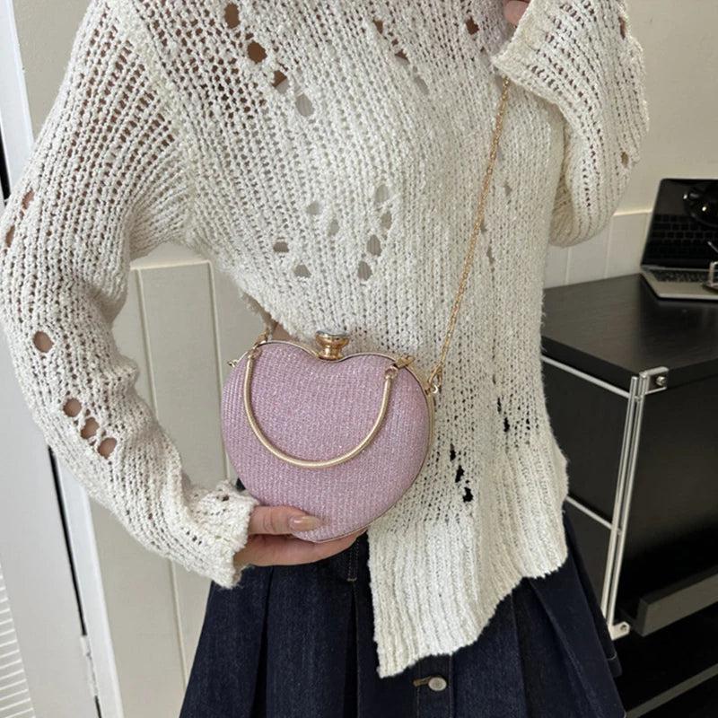 תיק יד יוקרתי בעיצוב לב | ג'סטה שופ | Jesta Shop