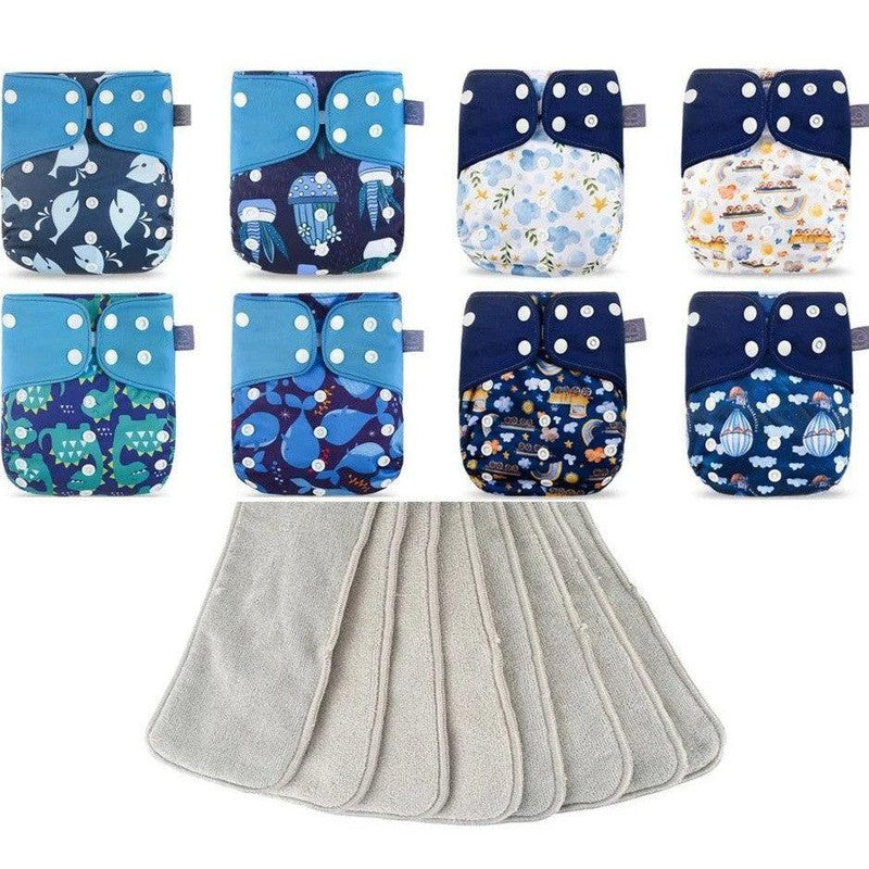 חבילת 8 חיתולים רב פעמיים לתינוק | ג'סטה שופ | Jesta Shop