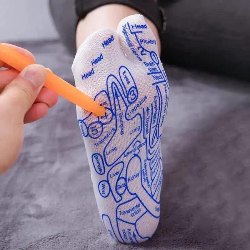 זוג גרבי רפלקסולוגיה עם נקודת דיקור וכלי עיסוי | ג'סטה שופ | Jesta Shop