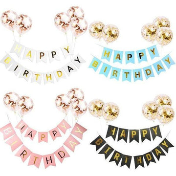 סט קישוטים ליום הולדת HAPPY BIRTHDAY | ג'סטה שופ | Jesta Shop