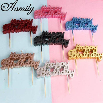 טופר לעוגה יום הולדת שמח HAPPY BIRTHDAY | ג'סטה שופ | Jesta Shop