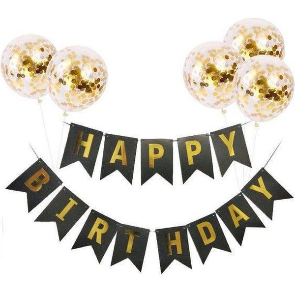 סט קישוטים ליום הולדת HAPPY BIRTHDAY | ג'סטה שופ | Jesta Shop