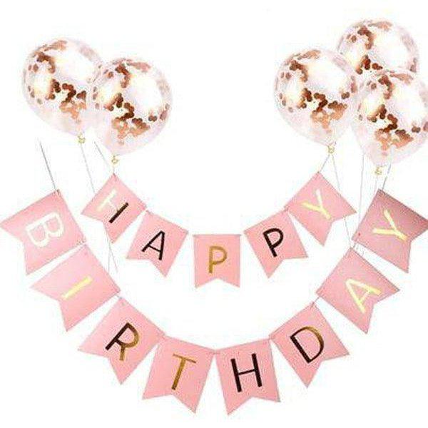 סט קישוטים ליום הולדת HAPPY BIRTHDAY | ג'סטה שופ | Jesta Shop
