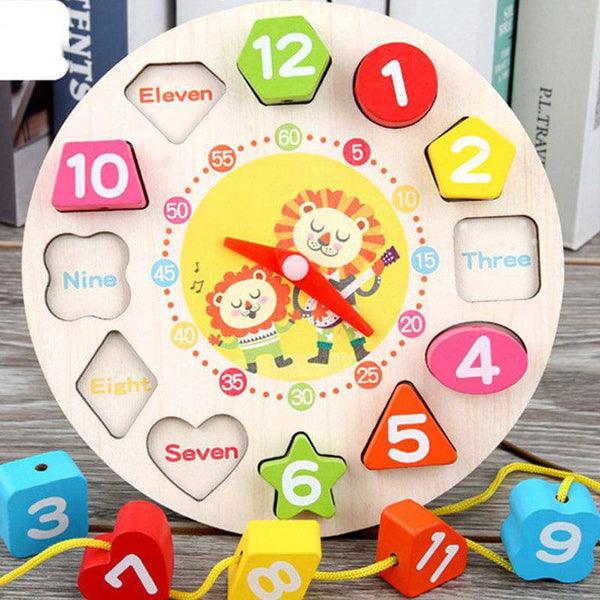 פאזל עץ שעון בסגנון חיות ומספרים | ג'סטה שופ | Jesta Shop