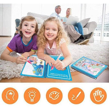 ספר הקסם בסגנון ציור מים צבעוני | ג'סטה שופ | Jesta Shop