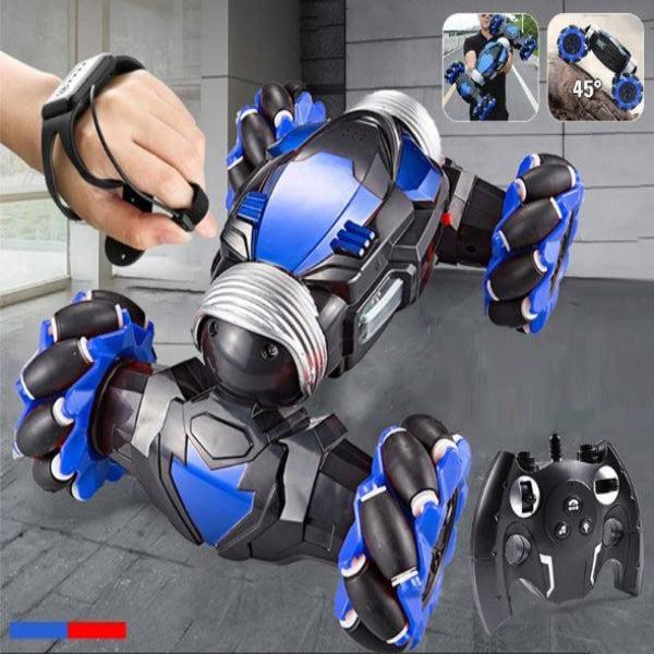 מכונית פעלולים מתהפכת עם שלט שעון לביש | ג'סטה שופ | Jesta Shop