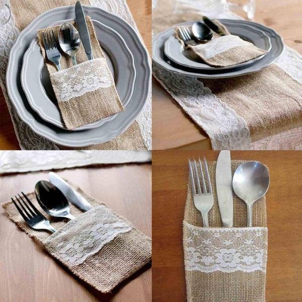 חבילת 50 מחזיקי סכו"ם מבד יוטה | ג'סטה שופ | Jesta Shop