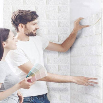 סט 15 מדבקות טפט לקיר בריקים תלת מימד | ג'סטה שופ | Jesta Shop