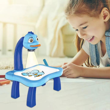 ערכת שולחן ציור לילדים עמדת צביעה עם מקרן חכם | ג'סטה שופ | Jesta Shop