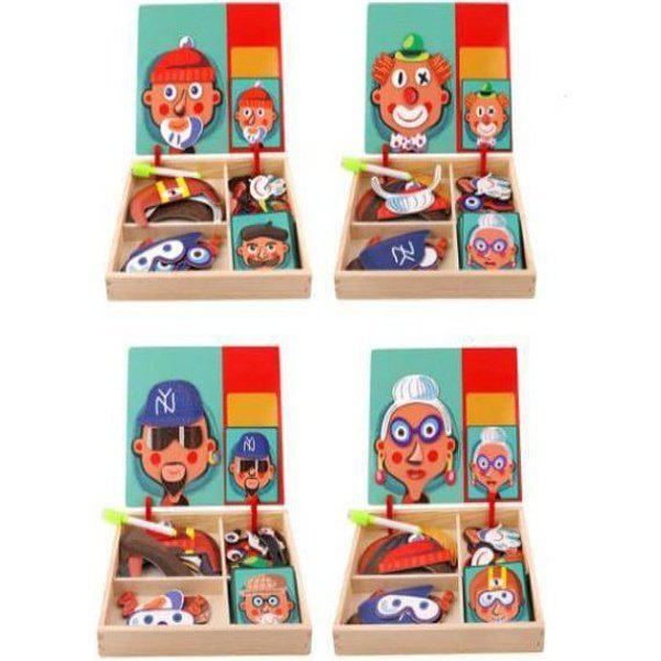 פאזל פרצופים מגנטי תלת מימד | ג'סטה שופ | Jesta Shop