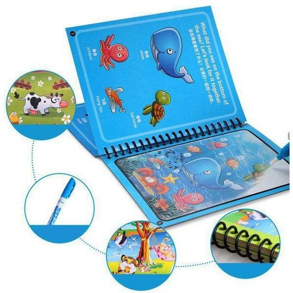 ספר הקסם בסגנון ציור מים צבעוני | ג'סטה שופ | Jesta Shop