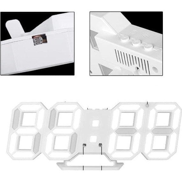 שעון קיר דיגיטלי תלת מימד 3D | ג'סטה שופ | Jesta Shop