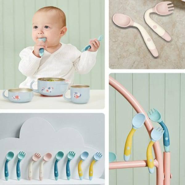 סט סכו"ם סיליקון איכותי לתינוקות | ג'סטה שופ | Jesta Shop